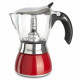 Гейзер Bialetti "Moka Crystal" 6 п. (красный)  