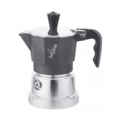 Гейзер Top Moka "Caffettiera Top" 3 п. argento (черный)  